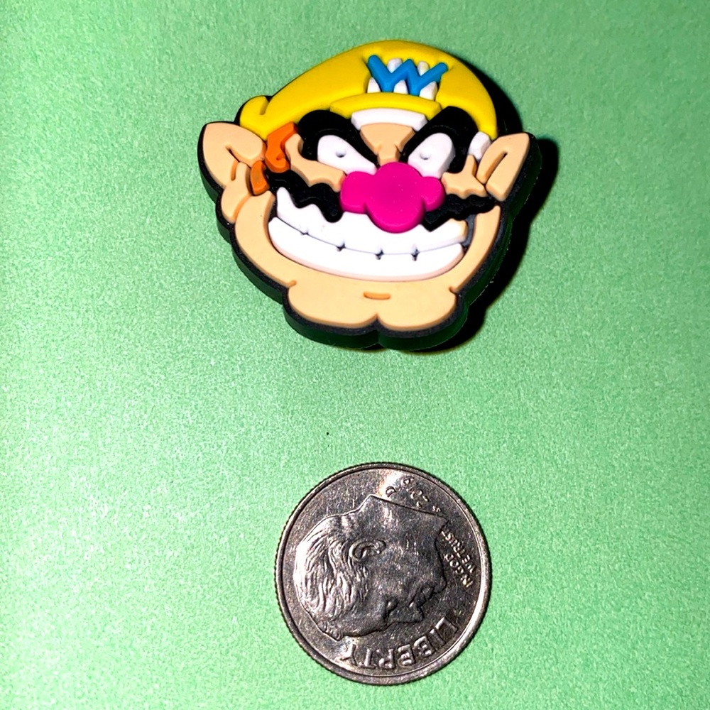 (10 for $15) Wario Super Mario Bros Nintendo Crocs Shoe Charms